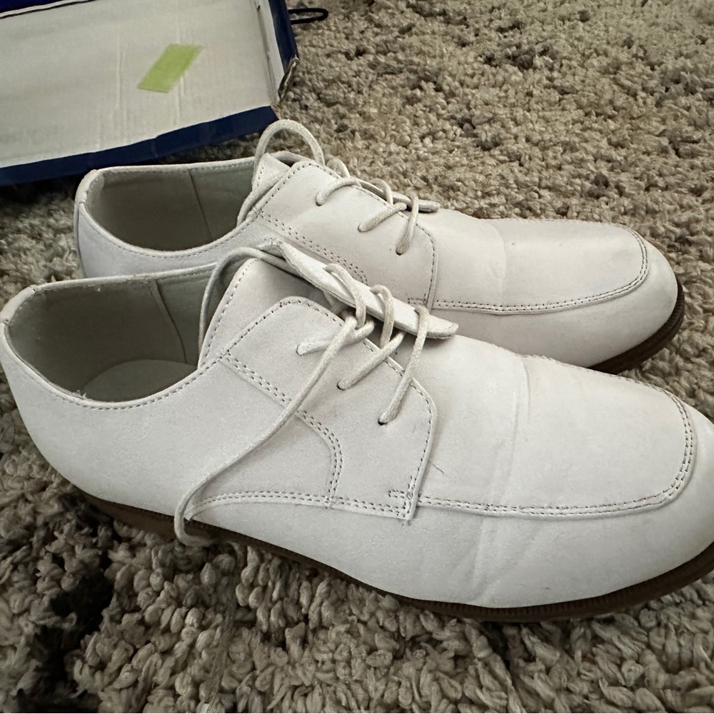 Josmo boys’ white dress shoes